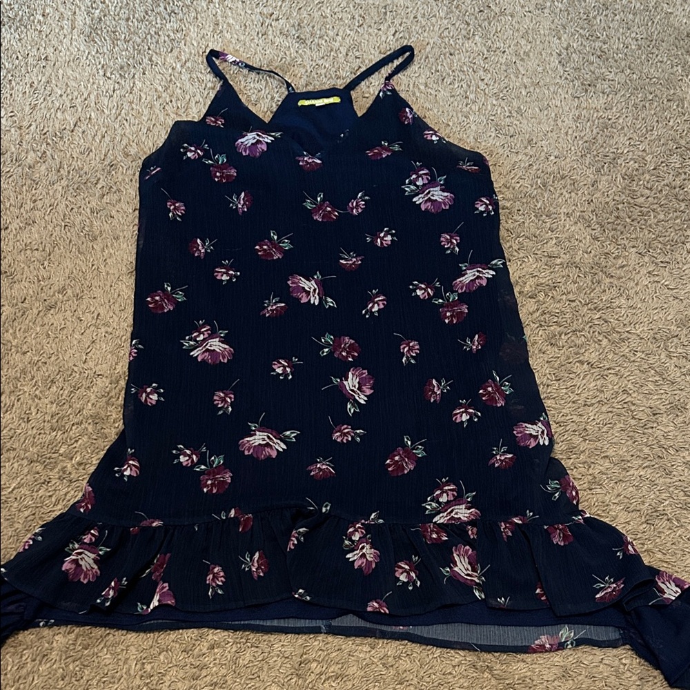 Gianni Bini Navy Floral Kids Dress